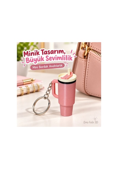 Ems Termos Anahtarlık Pembe 2li