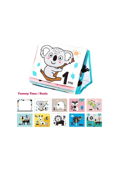 Tummy Time Hışırtılı Yumuşak Bez Aktivite Kitabı - Koala