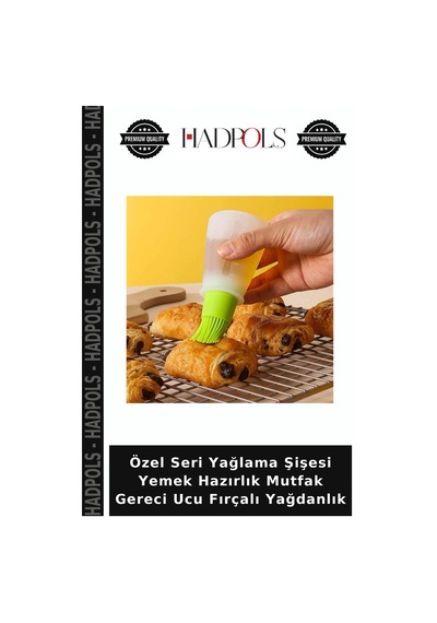 Özel Seri Yağlama Şişesi Yemek Hazırlık Mutfak Gereci Ucu Fırçalı Yağdanlık