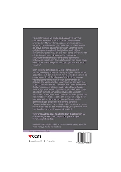 Frankenstein - Mary Shelley - Can Yayınları -