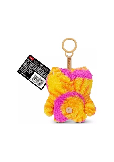 Fuggler Sarı Pembe Peluş Anahtarlık Seri 6 Orijinal Zuru Koleksiyon Çanta Süsü Anahtarlık 11,5 Cm