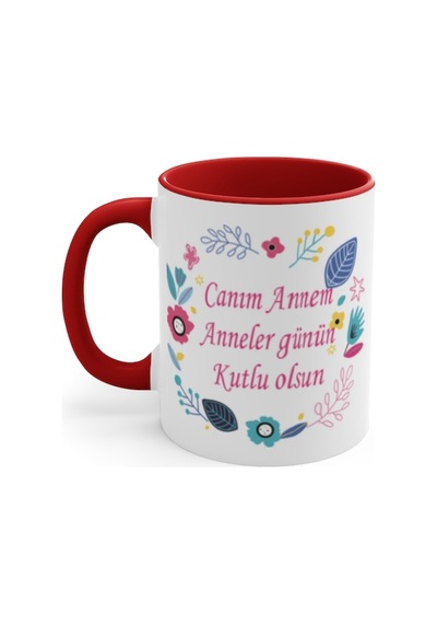 Kişiye Özel Isim Baskılı Kırmızı Kupa Bardak .Anneler Günü Kupa N11.1998