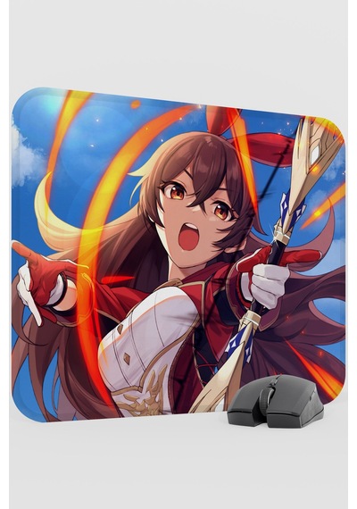 Amber Genshin Impact Anime Gacha V2 - 48x40 Xl Gaming Mouse Pad Fare Altlığı