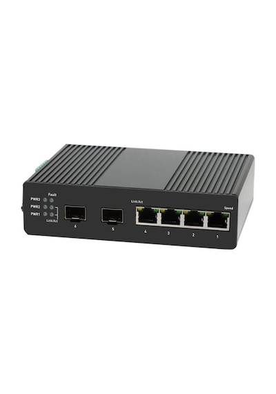 Tıandy Eps-end1004g-2sfp 4 Port Gigabit Layer2 Yönetilebilir Endüstriyel Aı Poe Switch 4g+2 Sfp