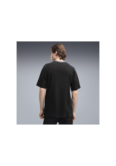 Puma Kısa Kol T-shirt Erkek Siyah Sport Relaxed Blocki