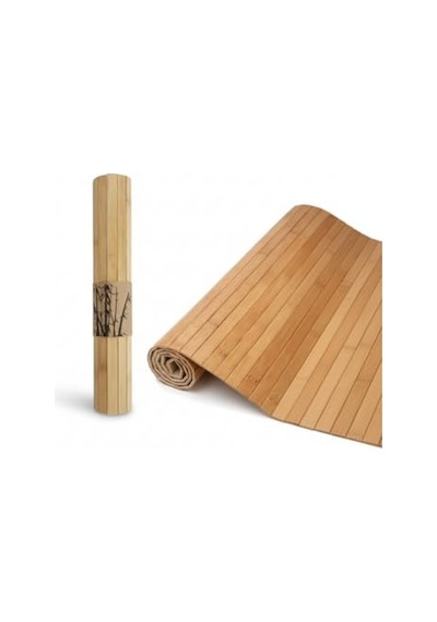 Lüks Bambu Banyo Paspası &amp Amp Mutfak Matı Kaydırmaz Tabanlı, Suya Dayanıklı Çamaşır Makinesi Üstü D Diğer