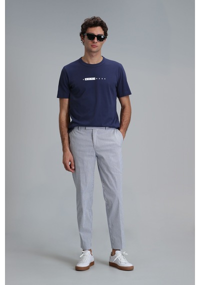 Lufian Frank Smart Erkek Chino Pantolon Slim Fit Saks Saks 111190316100240 Saks