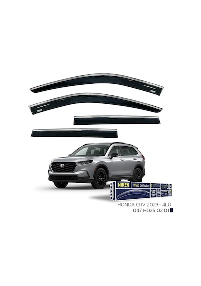 Honda Crv 2023 Sonrası - Kromlu Cam Rüzgarlığı 4lü Parça