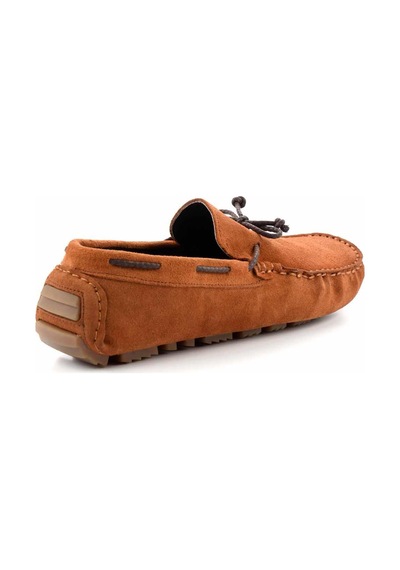 Bambi Taba Leather Erkek Loafer Ayakkabı E01549913402 Taba