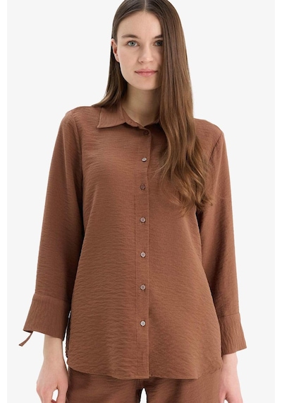 DeFacto Regular Fit Basic Düz Uzun Kollu Gömlek C3819AX25SPBN519
