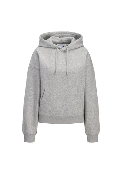 Jack & Jones Kadin Minimal Logo Baskili Kapüsonlu Sweatshirt - Studio - 12280152 Light Grey Melange Jack & Jones Kadin Minimal Logo Baskili Kapüsonlu Sweatshirt - Studio - 12280152 Light Grey Melange
