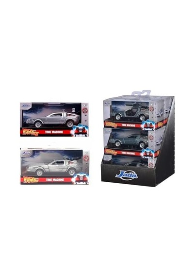 1:32 Time Machine Back To The Future Model Arabalar - Time Machine 1 Açık Bej