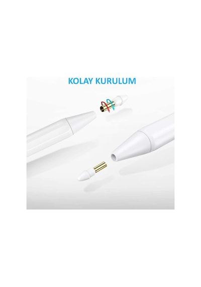 Dijital Şarjlı Avuç İçi Algılamayan Stylus Yedek Kalem Ucu Tip Uç