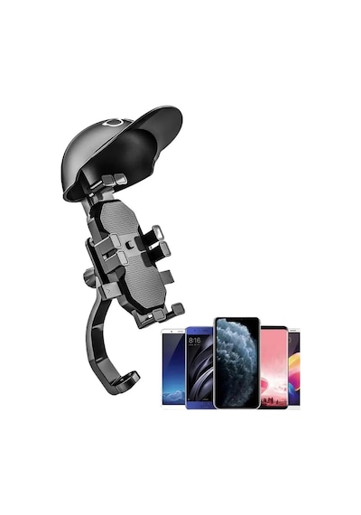Titreşim Önleyici Otomatik Tuşlu Motosiklet Bisiklet Scooter Atv Telefon Tutucu Dikiz Ayna Bağlantılı Telefon Tutucu Motor Tutacağı Motor Tutacak Güçlü Tutuş Zr730 Diğer