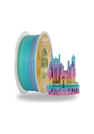 Kingroon Rainbow Pla Matte Gökkuşağı Filament 1.75 Mm 1000gr