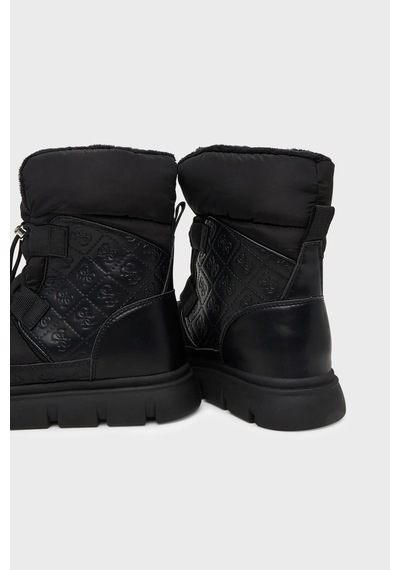 Guess Mabry Logolu Kalın Tabanlı Bot Kadın Bot Flfmab Fab10 Black Siyah