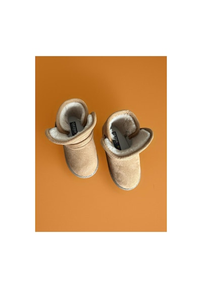 Gezer Unisex Çocuk Kışlık Rahat Taban Ev Bahçe Panduf Camel