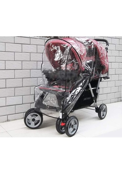 İkizler İçin Evrensel Bebek Arabası Yağmurlukları Bebek Arabası Su Geçirmez Buggy Bebek Arabası Yağmurluk Rüzg Genel