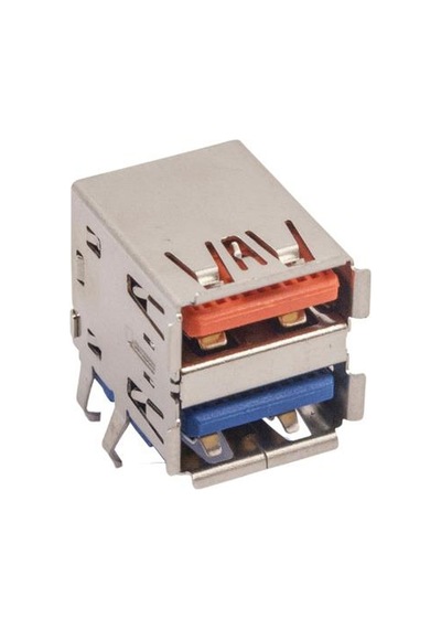 2 Port Usb-a 3.0 Dişi Konnektör Pcb Tipi