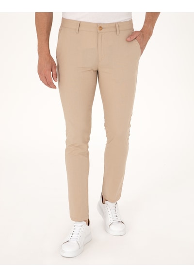 Pierre Cardin Erkek Bej Pantolon Kanvas-chino 50308068-vr011 Bej