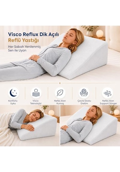 Yastık Visco Reflux Beyaz 65x60 Genel