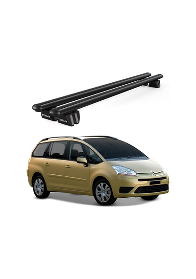 Pençe Citroen C4 Grand Picasso 2007-2013 Uyumlu Siyah Ara Atkı 135cm Port Bagaj Tavan Barı