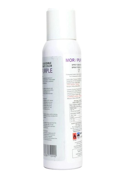 Mor Renkli Sprey Gıda Boyası 150 Ml