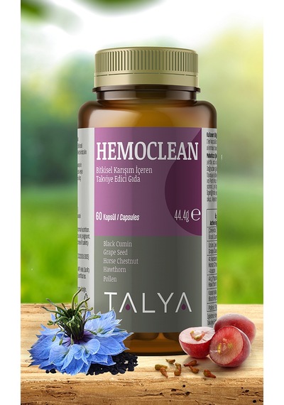 Talya Hemoclean Bitkisel Karışım İçeren Takviye Edici Gıda 60 Kapsül 
