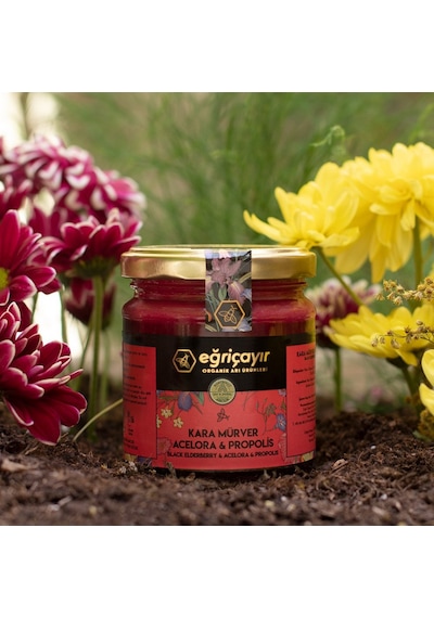 Eğriçayır Kara Mürver Acelora Ve Propolis Karışımı 225 G
