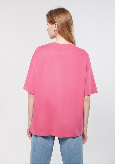 Mavi - Mavi Logo Baskılı Pembe Tişört 1611593-84680 Pembe