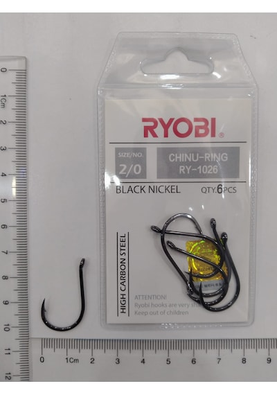 Ryobı Ry-1026 Chınu Rıng Black Nıckel Japon İğne 2/0