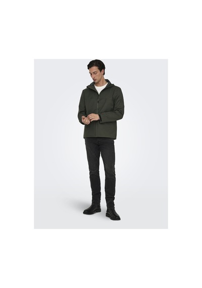 Only & Sons Erkek Onsluke Waterproof Jacket Otw Vd Os22031606-4765149 Peat