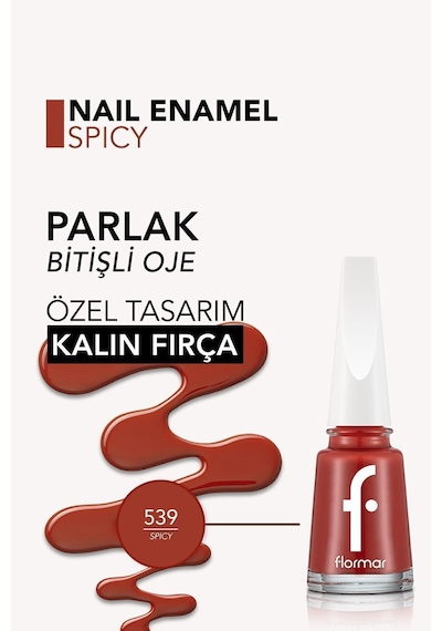 Flormar Nail Enamel Parlak Bitişli Oje 539