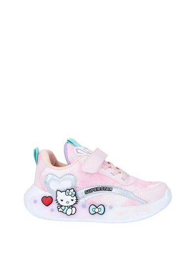 Zacoz Kız Çocuk Sevimli Figürlü Renkli Günlük Spor Sneaker Ayakkabı Pudra
