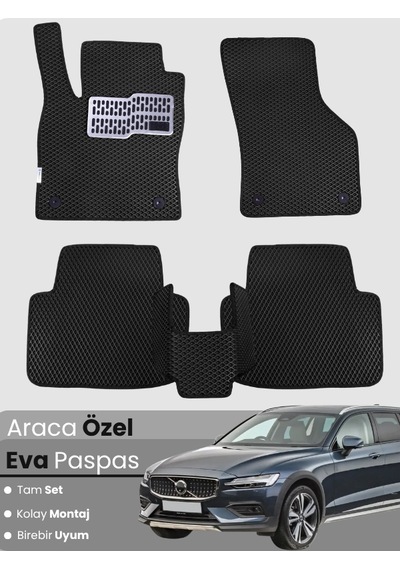 Volvo V60 2018-2025 Uyumlu Eva Paspas Tam Set Oto Paspas,araca Özel,tam Koruma,kolay Temizlik 359