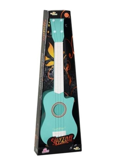 Renkli Gitar 55 Cm Çocuk Oyuncak Eğitici Montessori Anaokulu Kreş