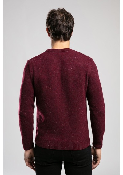 Lee Cooper Jos Erkek O Yaka Kazak Mor Mürdüm-21059 Mürdüm