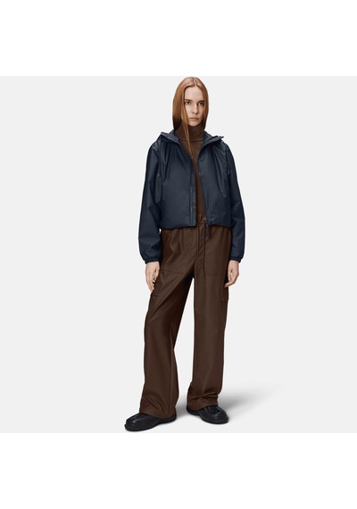 Rains Lohja Short Insulated W3t1 Kadın Lacivert Yağmurluk Düz 15780 Lacivert