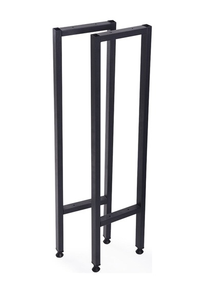Metal Dresuar Konsol Çok Amaçlı Masa Ayağı 2 Adet Ayak 83 Cm Mobilya Ayağı Siyah