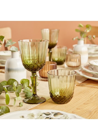 Bella Maison Colore Kesme Bardak-kadeh Seti 24'lü Yeşil Yeşil