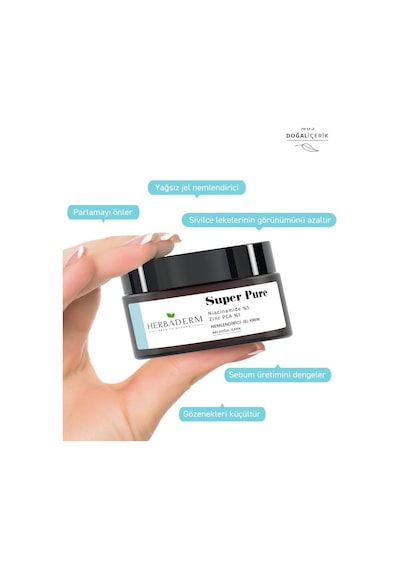 Herbaderm Super Pure Nemlendirici Jel Krem 50 ML