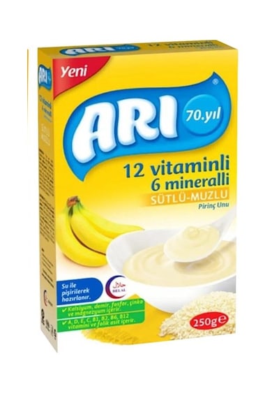 Arı Mama Pirinç Unu 250 Gr Kahvaltı-muzlu-gece Yeni Ambalaj