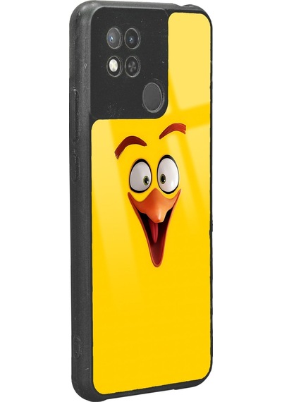 Xiaomi Redmi 10a - 10c Yellow Tasarımlı Glossy Telefon Kılıfı Siyah