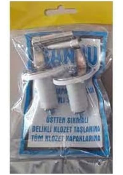 Metal Klozet Kapak Vidası Üstten Sıkmalı Siyah