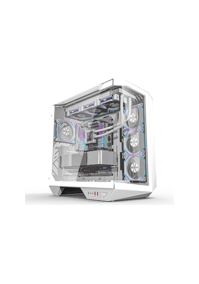 Quantum Gaming Proxima Beyaz 4 Adet Argb Fan 390mm Vga Temperli Cam Ve Type-c Bağlantılı 850w Beyaz Gaming Kasa