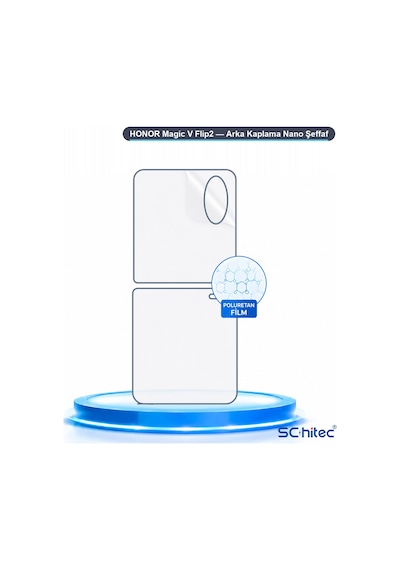 Schitec Honor Magic V Flip2 Arka Yüzey Nano Hidrojel Koruyucu