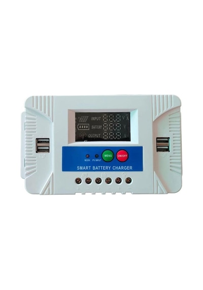 Powermaster Pm-10a 12 Volt - 24 Volt - 10 Amper 4 Usbli Dijital Otomatik Solar Şarj Regülatörü-81175