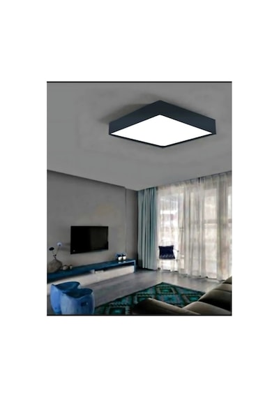 Kdl433b Smd Led Li Kare 24w Siyah Kasa Sıva Üstü Panel Armatür Beyaz