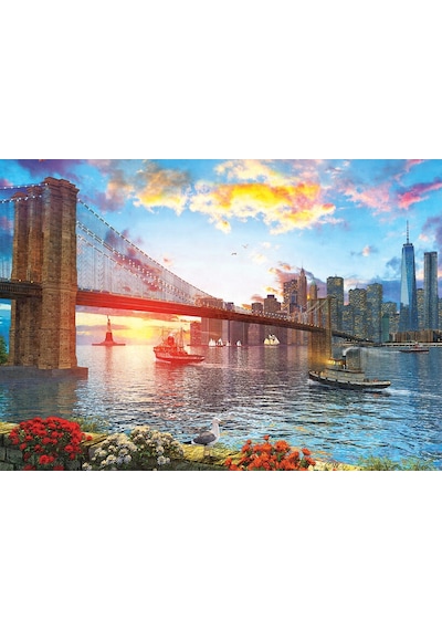 New York'ta Günbatımı 1000 Parça Puzzle