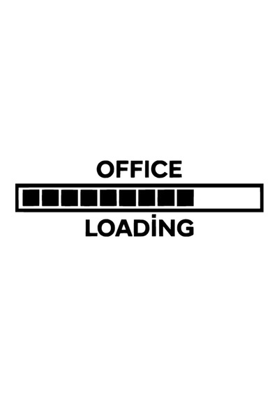 Office Loading Duvar Dekor Sticker 40 X 12 Cm